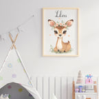 Affiche personnalisée biche