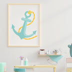 affiche ancre marine poster