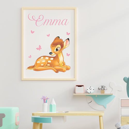 affiche bambi decoration