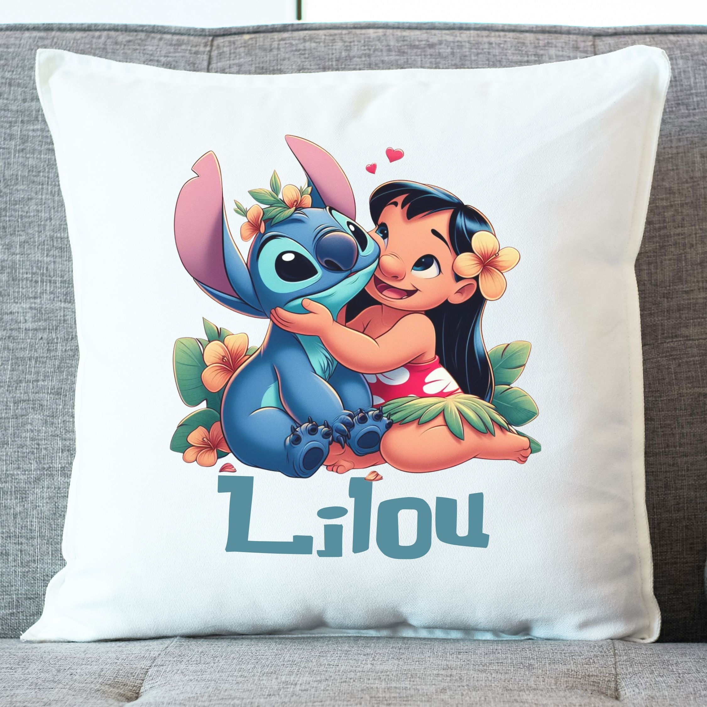 coussin lilo stitch prenom