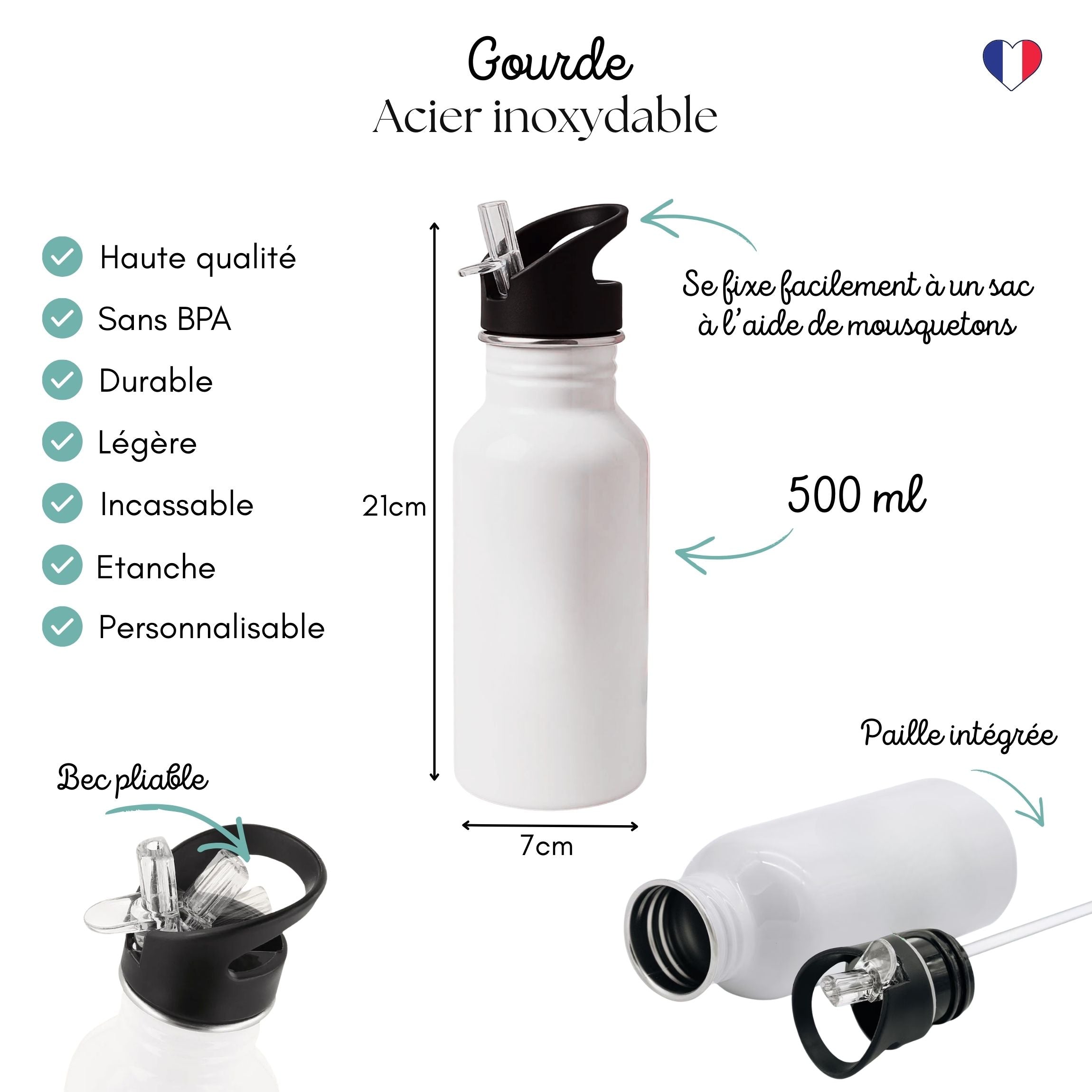 Gourde enfant personnalisée