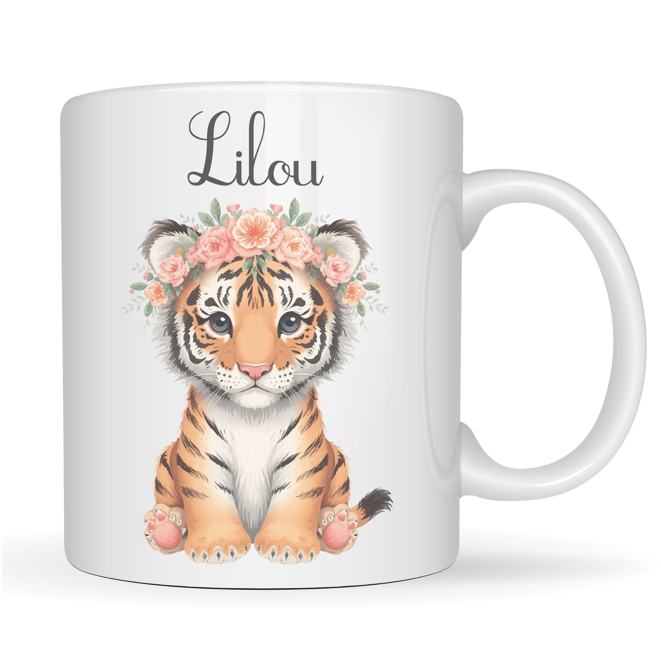 Mug enfant personnalisé tigre