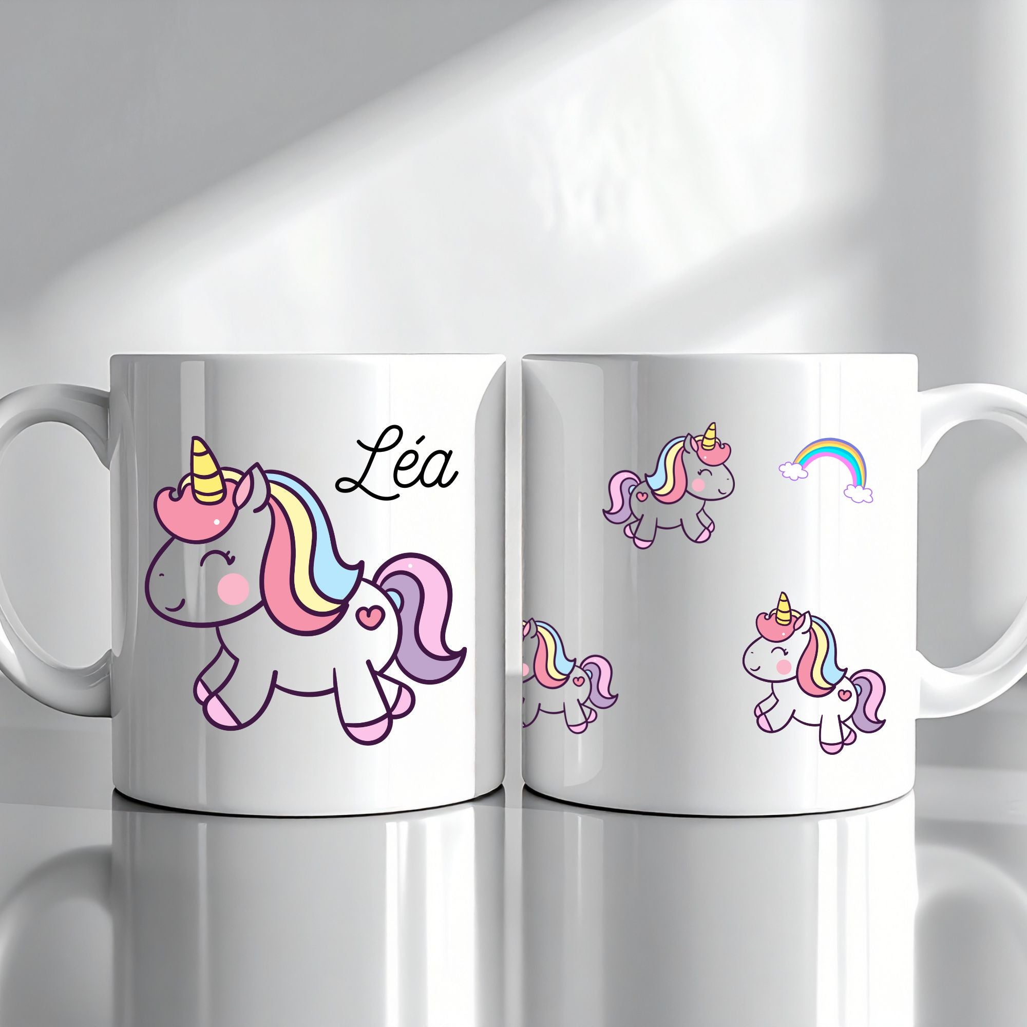 mug licorne personnalise prenom
