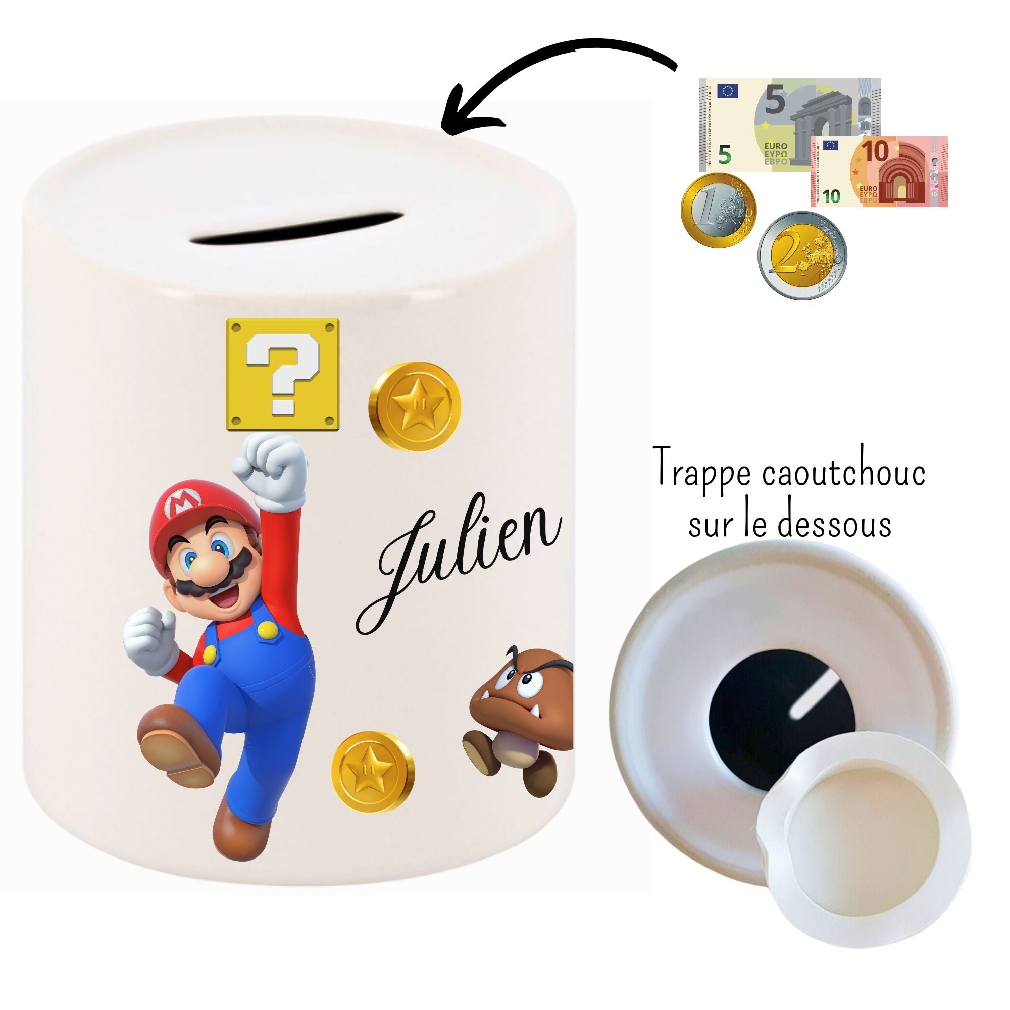 tirelire mario personnalisee