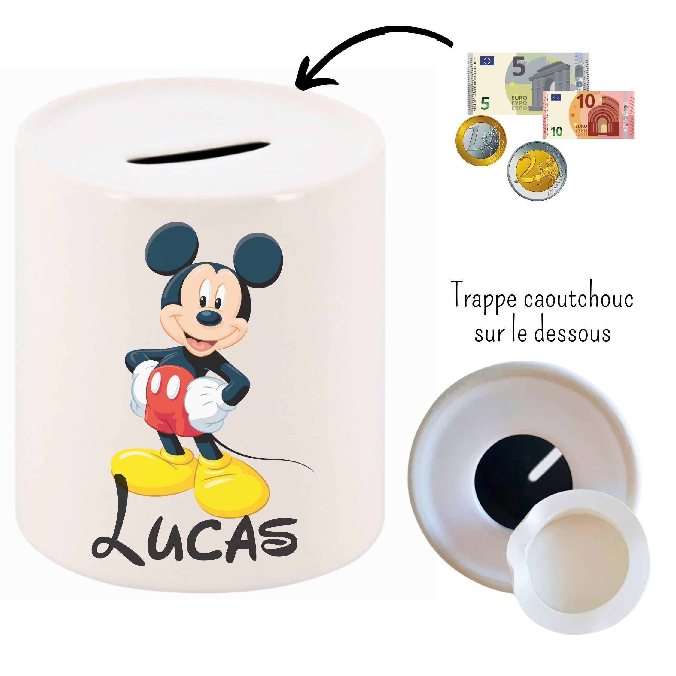tirelire mickey prenom