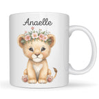 Mug enfant personnalisé bébé lion